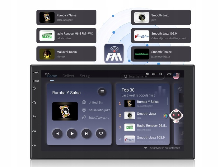RADIO SAMOCHODOWE 2 DIN ANDROID AUTO CARPLAY 6GB/128GB ANDROID WIFI RDS DSP