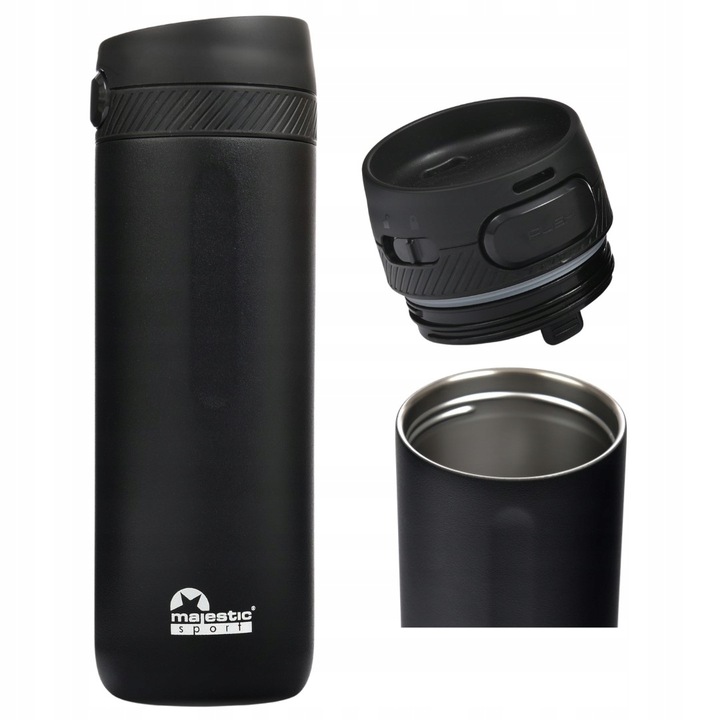 KUBEK TERMICZNY TERMOS NA KAWĘ HERBATĘ MAJESTIC SPORT NORD 600 ML