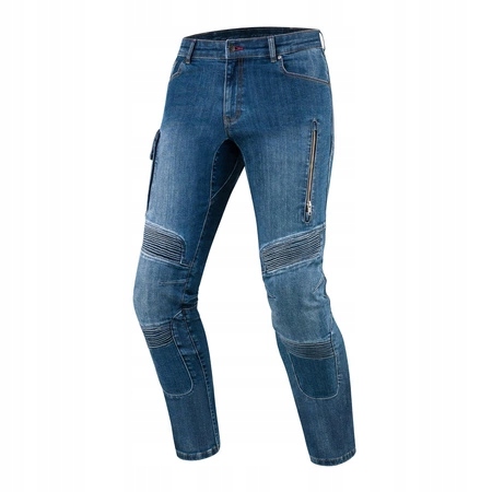 Spodnie jeansy motocyklowe REBELHORN VANDAL DENIM BLUE niebieski GRATISY