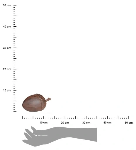 Schowek na klucze ŻOŁĄDŹ skrytka Dekoracja do domu ogrodu żeliwna figurka