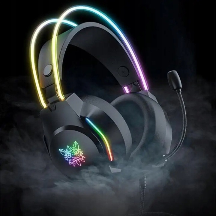ONIKUMA X26 Słuchawki Nauszne Gamingowe Przewodowe z Mikrofonem do PC RGB