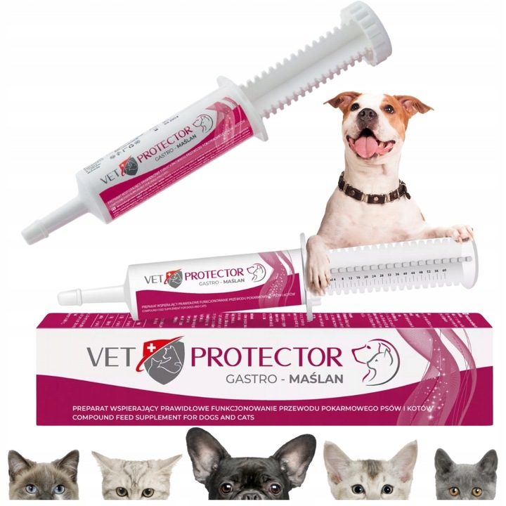 VET PROTECTOR - GASTRO MAŚLAN 60ml - preparat przeciwbiegunkowy dla psa