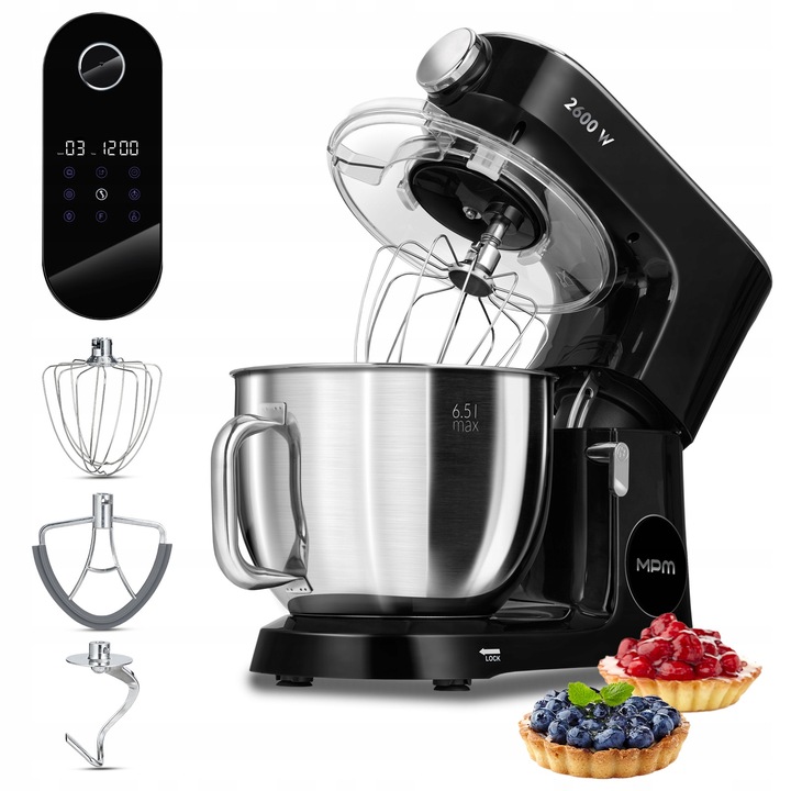 Robot planetarny kuchenny duża moc MPM MRK-22 2600 W
