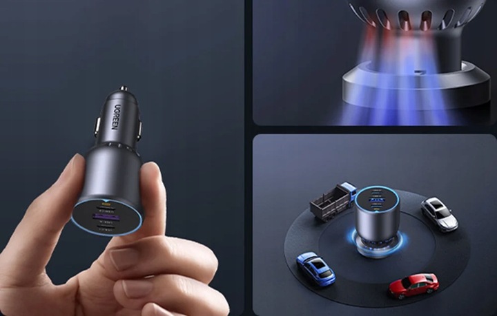 UGREEN Ładowarka Samochodowa Do Gniazda Zapalniczki USB USB-C PD QC 130W