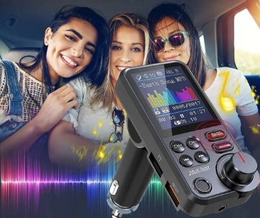 Bezprzewodowy TRANSMITER FM Bluetooth 5.0 SD RADIO ŁADOWARKA GŁOŚNIK 12/24v
