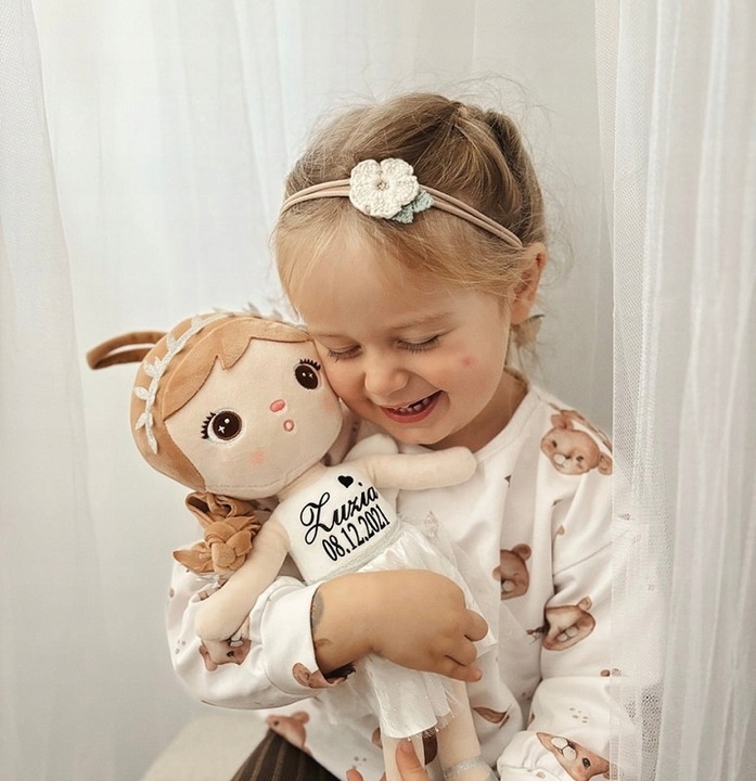 Metoo laleczka Personalizowana Biały Aniołek - imię gratis!