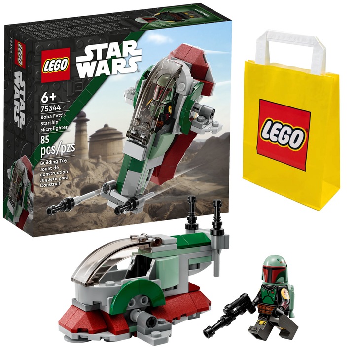KLOCKI LEGO | STAR WARS 75344 MIKROMYŚLIWIEC BOBY FETTA + TORBA LEGO