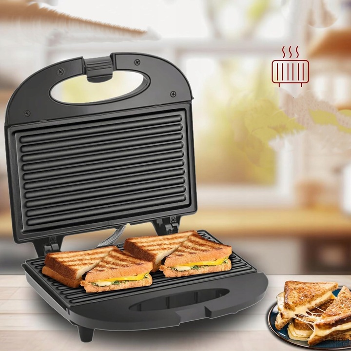 TOSTER OPIEKACZ DO KANAPEK TOSTÓW MOCNY 800W