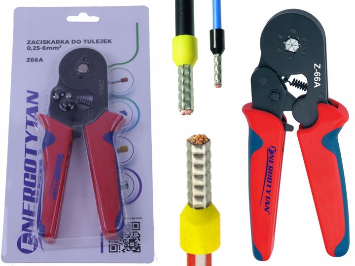 ENERGOTYTAN PRASKA ZACISKARKA DO TULEJEK 0,25-6 Z6