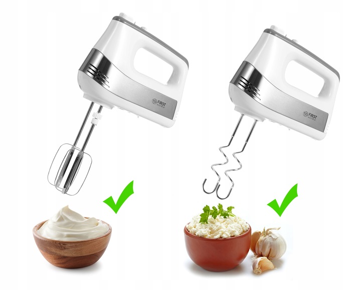 MIKSER KUCHENNY Z MISĄ OBROTOWĄ RĘCZNY FIRST AUSTRIA 500W