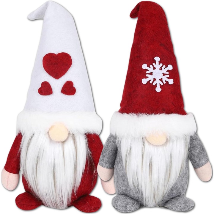SKRZATY POD CHOINKĘ ŚWIĄTECZNE KRASNALE GNOMY OZDOBA NA ŚWIĘTA 2SZT KOMPLET