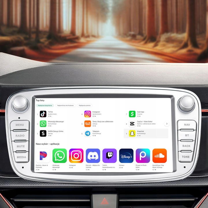RADIO SAMOCHODOWE do FORD MONDEO MK4 FOCUS MK2 MK3 GALAXY S-MAX ANDROID GPS