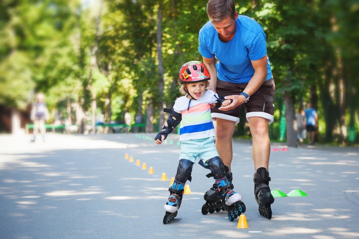 Kask rowerowy dziecięcy regulowany rower deska hulajnoga Meteor S 48-52 cm