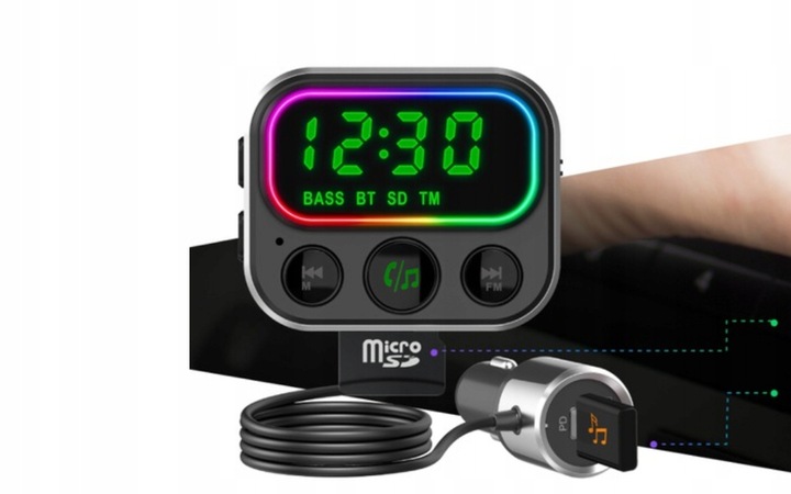 Transmiter FM BT Navitel Zestaw głośnomówiący PRO