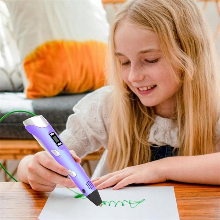 DŁUGOPIS 3D DLA DZIECI DRUKARKA 3D MAGICZNY DŁUGOPIS 3D + WKŁADY 160 METRÓW