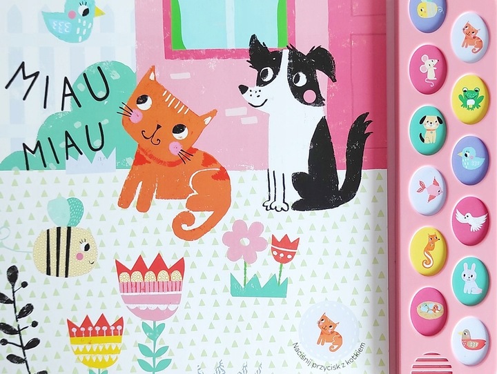 KSIĄŻKA KSIĄŻECZKA SENSORYCZNA BZZZ BZZZ W OGRODZIE Z DŹWIĘKIEM