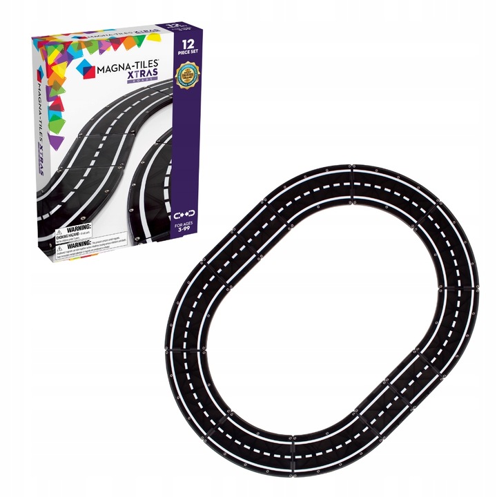 MAGNETYCZNA DROGA 12 ELEMENTÓW MAGNA-TILES