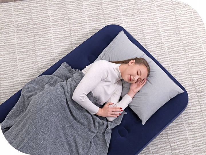 Materac Dmuchany Welurowy Jednoosobowy Łóżko Bestway 67001 188x99 MODEL2025