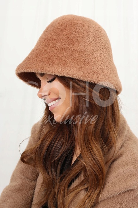 KAPELUSZ CZAPKA ALPAKA JESIENNY DAMSKI KOBIECY MODN ZIMOWY CIEPŁY KOL 2435