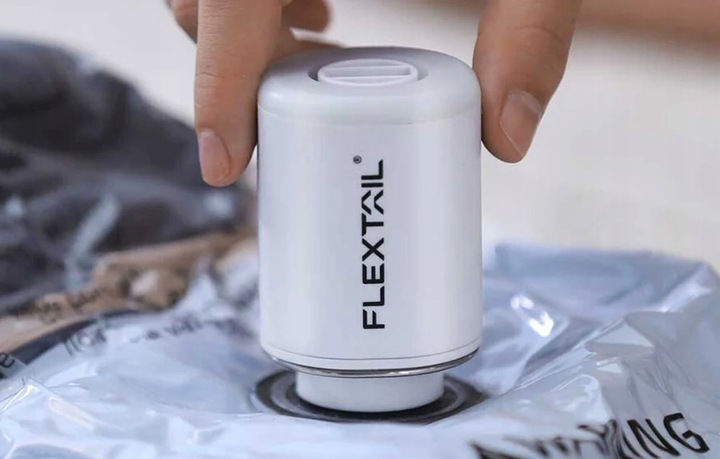 Flextail Bezprzewodowa Pompka Próżniowa Mini 3w1 Tiny Pump 2x Z Lampką