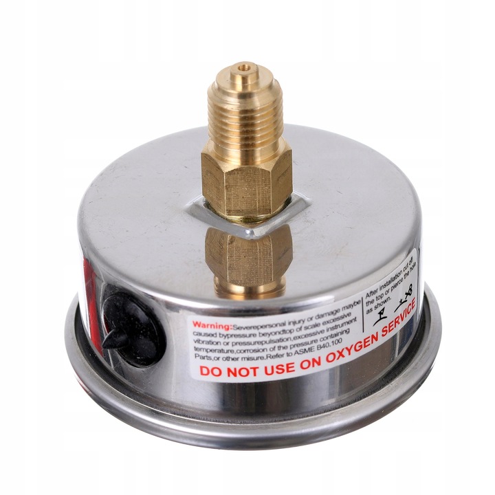 Manometr Glicerynowy Ciśnieniomierz Zegar 63mm 0-12 bar Gwint 1/4" Tylny