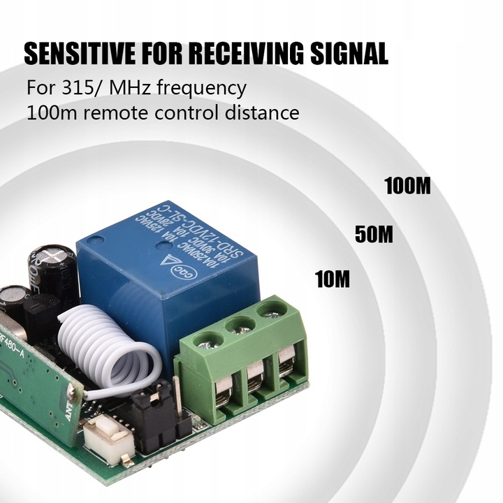 MODUŁ PRZEKAŹNIKA DC 12V ZDALNEGO STEROWANIA