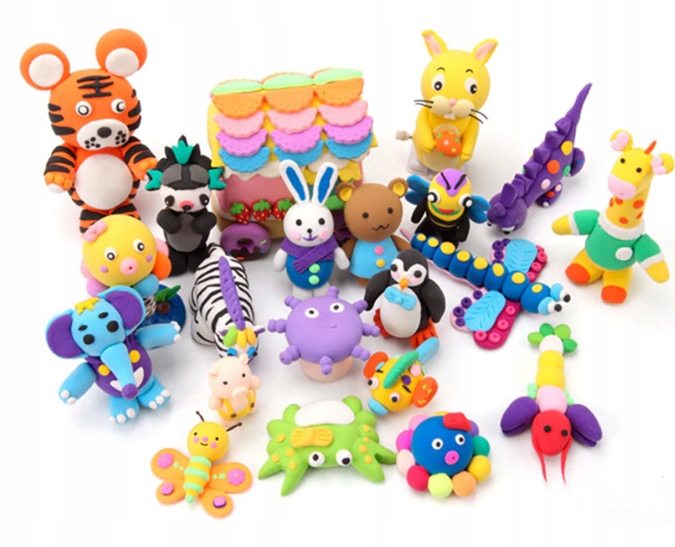 96 szt PLASTELINA MAGICZNA SENSO GLINA POLIMEROWA piankowa masa DLA DZIECI