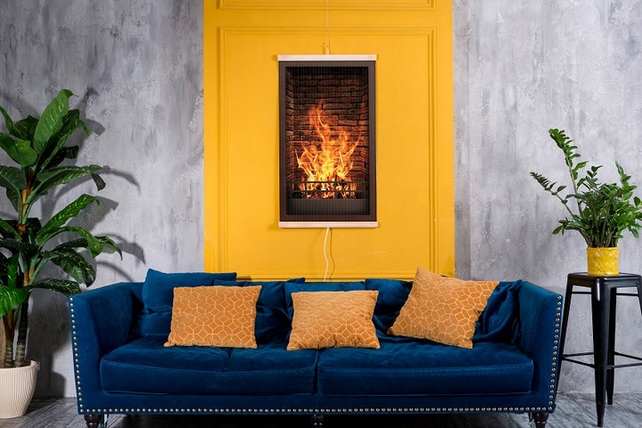 Grzejnik na podczerwień TRIO - wzór: KOMINEK z REGULATOREM MOCY na 2 tryby