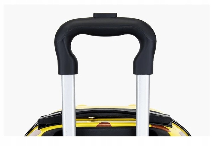 ŻYRAFA DZIECIĘCA WALIZKA DZIECI BAGAŻ PODRÓŻNA 3D SZYFR ŻÓŁTA