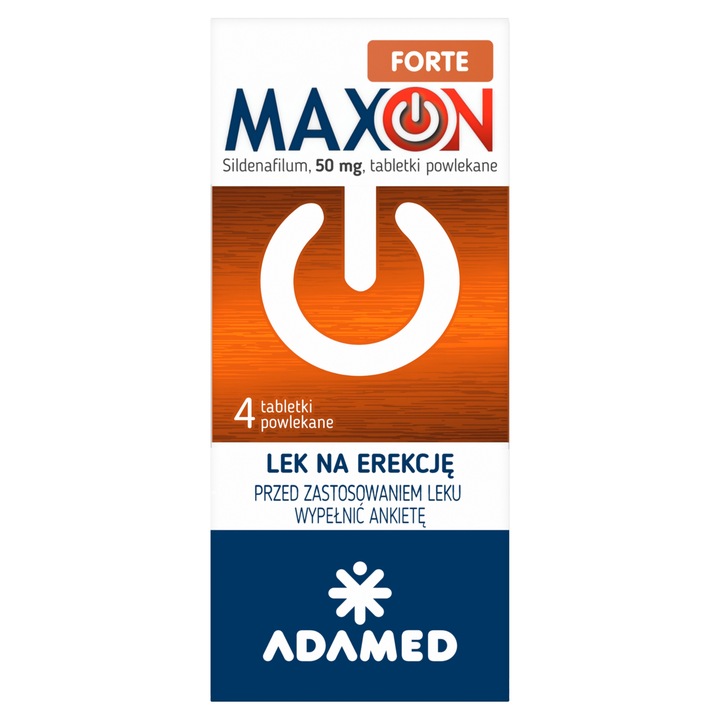 MAXON FORTE NA POTENCJĘ 50MG 12 TABLETKI