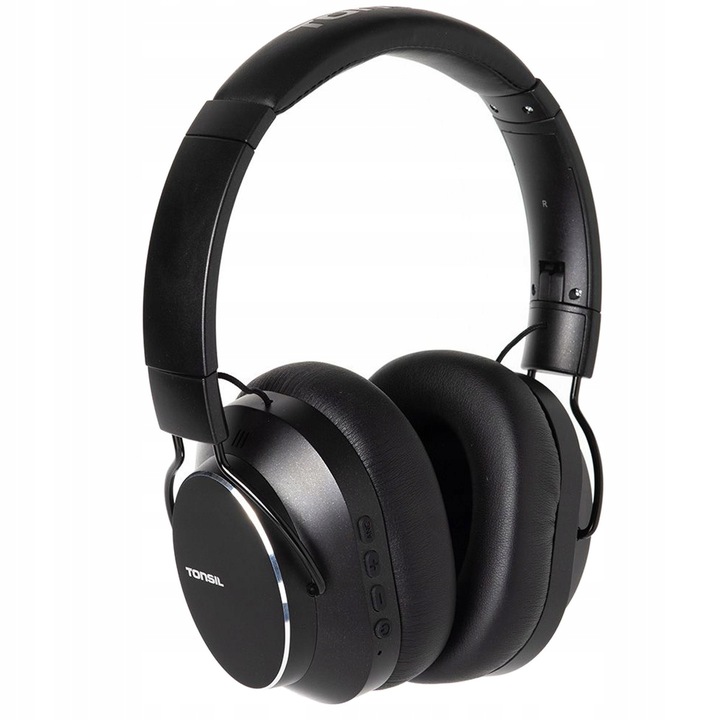 Tonsil Słuchawki Bezprzewodowe R65BT Bluetooth Nauszne ANC CZARNE +Mikrofon