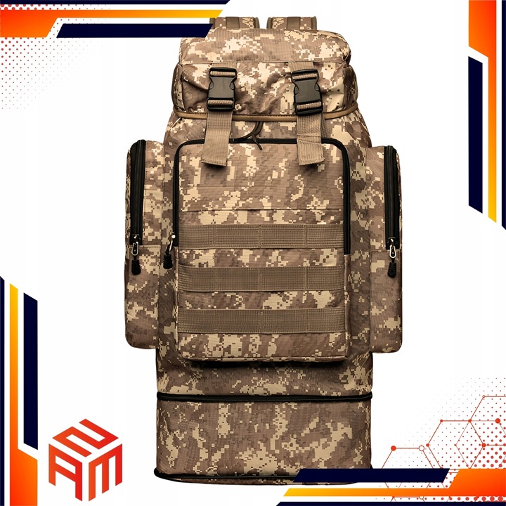 PLECAK MILITARNY TAKTYCZNY WOJSKOWY TURYSTYCZNY SURVIVAL 45L POJEMNY XXL