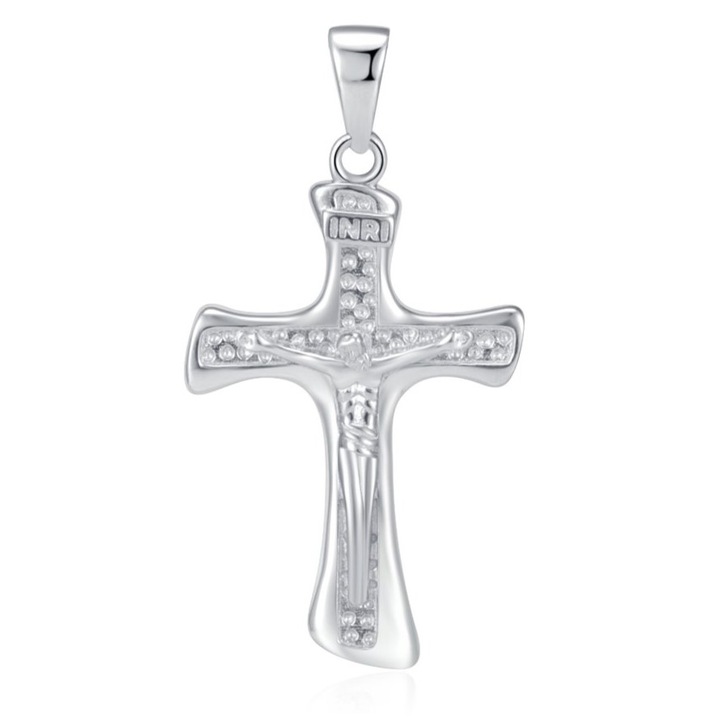 SREBRNY MĘSKI DUŻY KRZYŻ ZAWIESZKA KRZYŻYK RODOWANY SREBRO PRÓBA 925