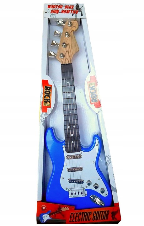 GITARA ROCKOWA DLA DZIECI GRA STRUNY INSTRUMENT