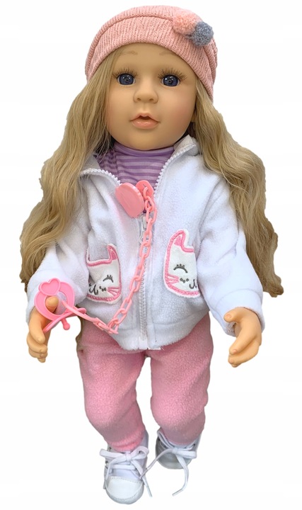 DUŻA LALKA JAK ŻYWA mówi i śpiewa INTERAKTYWNA ANATOMICZNA+GRATIS