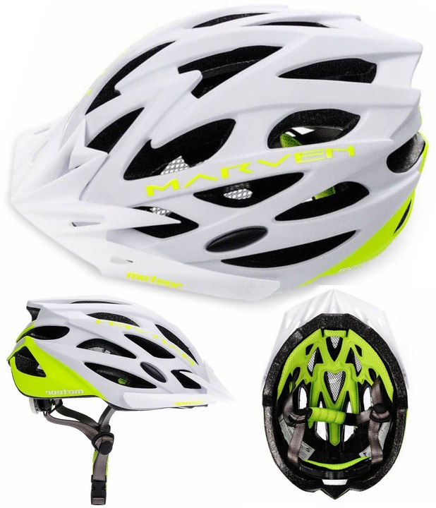 KASK ROWEROWY REGULOWANY METEOR MARVEN M 55-58cm siatka otwory wentylacyjne
