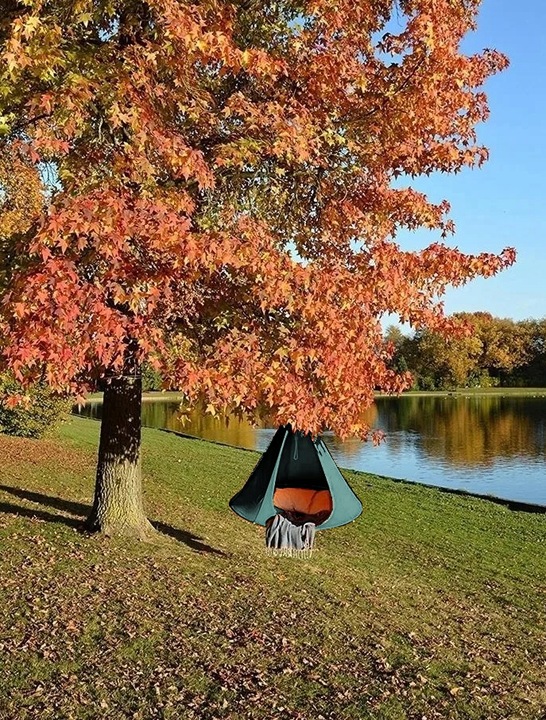 KOKON WISZĄCY NAMIOT HAMAK HUŚTAWKA GNIAZDO DO OGRODU POKOJU 100x110 INNY