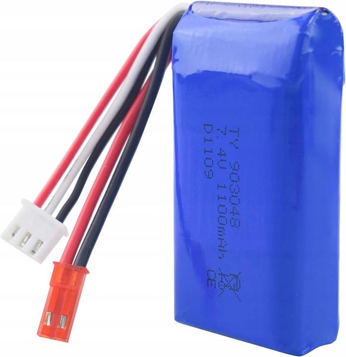 Zestaw 2 baterii 7,4 V 1100 mAh Ładowarka WLtoys A949, A959, A969, A979,