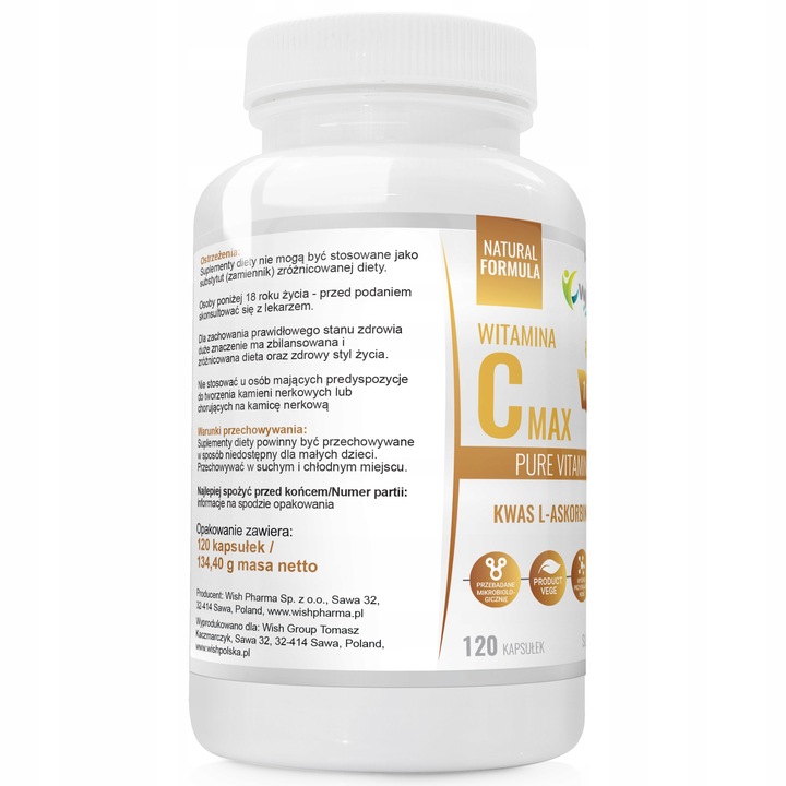 OKAZJA WITAMINA C 1000mg KWAS L-ASKORBINOWY 360szt