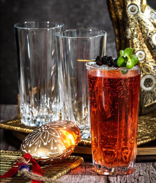 6x SZKLANKI WYSOKIE DO DRINKÓW NAPOJÓW WODY 330ML TRWAŁE ZESTAW SZKLANEK