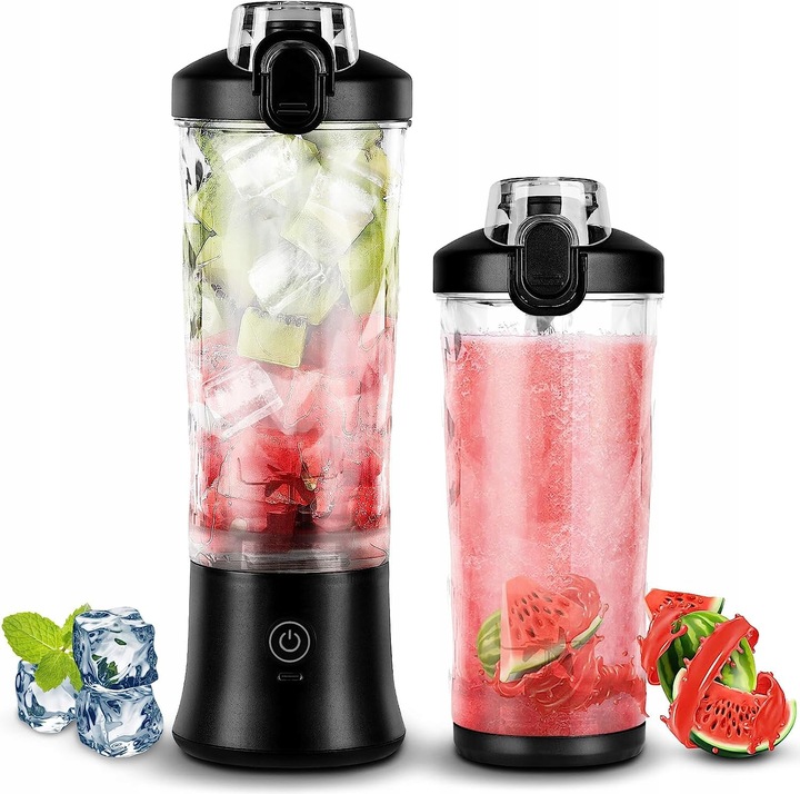 BEZPRZEWODOWY PRZENOŚNY BLENDER TURYSTYCZNY 600ML do Smoothie do Koktajli