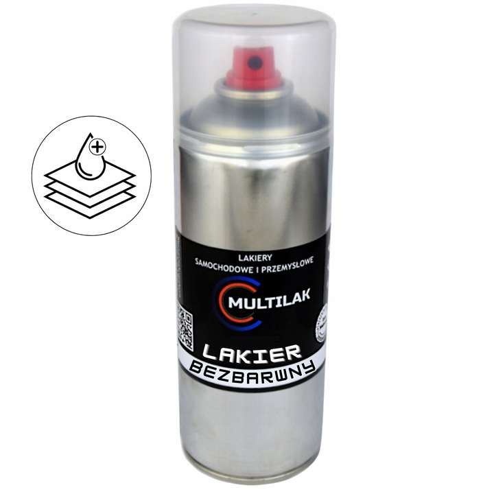 Lakier bezbarwny KLAR w sprayu Multilak 400ml