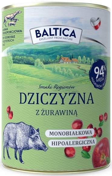 Mokra karma dla psa Baltica MIX SMAKÓW Hipoalergiczna Bezzbożowa - 6 x 400g