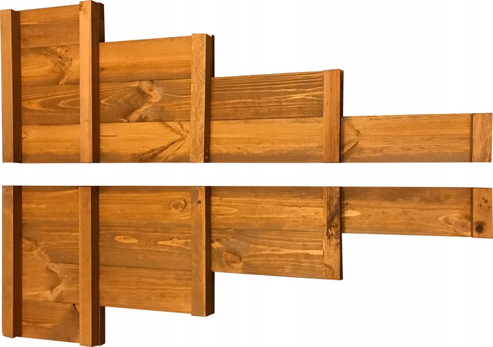 Warzywniak inspekt 4-piętrowy impregnowany, złożone boki, 120x120x40