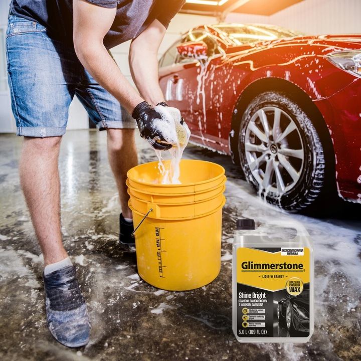 Glimmerstone SZAMPON SAMOCHODOWY Z WOSKIEM CARNAUBA 5L - SPRAWDZONA JAKOŚĆ