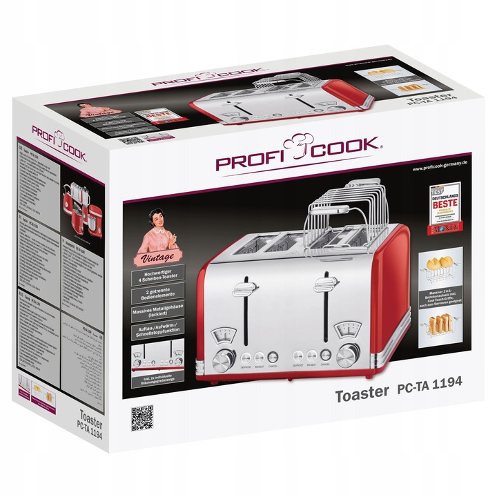 TOSTER OPIEKACZ DO 4 KANAPEK TOSTÓW SANDWICH Profi