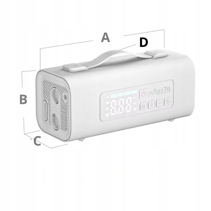 Jump Starter Booster Kompresor Samochodowy Dmuchawa Powerbank