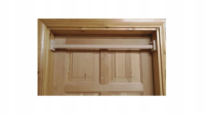 Drążek do podciągania drewniany we framugę, nie rozporowy, jedyny taki