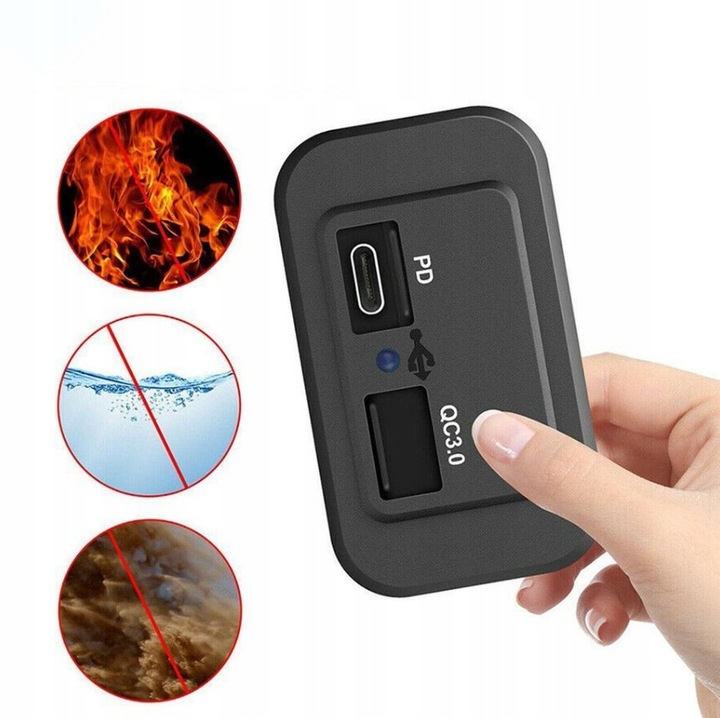 Ładowarka USB do zabudowy Podwójne gniazdo ładowarki PD USB-C12V