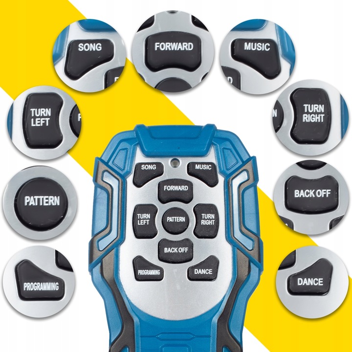 ROBOT ZDALNIE STEROWANY NA PILOTA INTERAKTYWNY TAŃCZY CHODZI ŚPIEWA MUZYKA